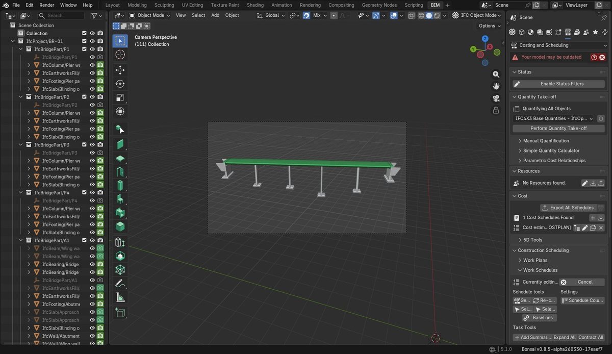 Control Assignment, Product Assignment, Sequential Connectivity: Links tasks and dates to the bridge.
