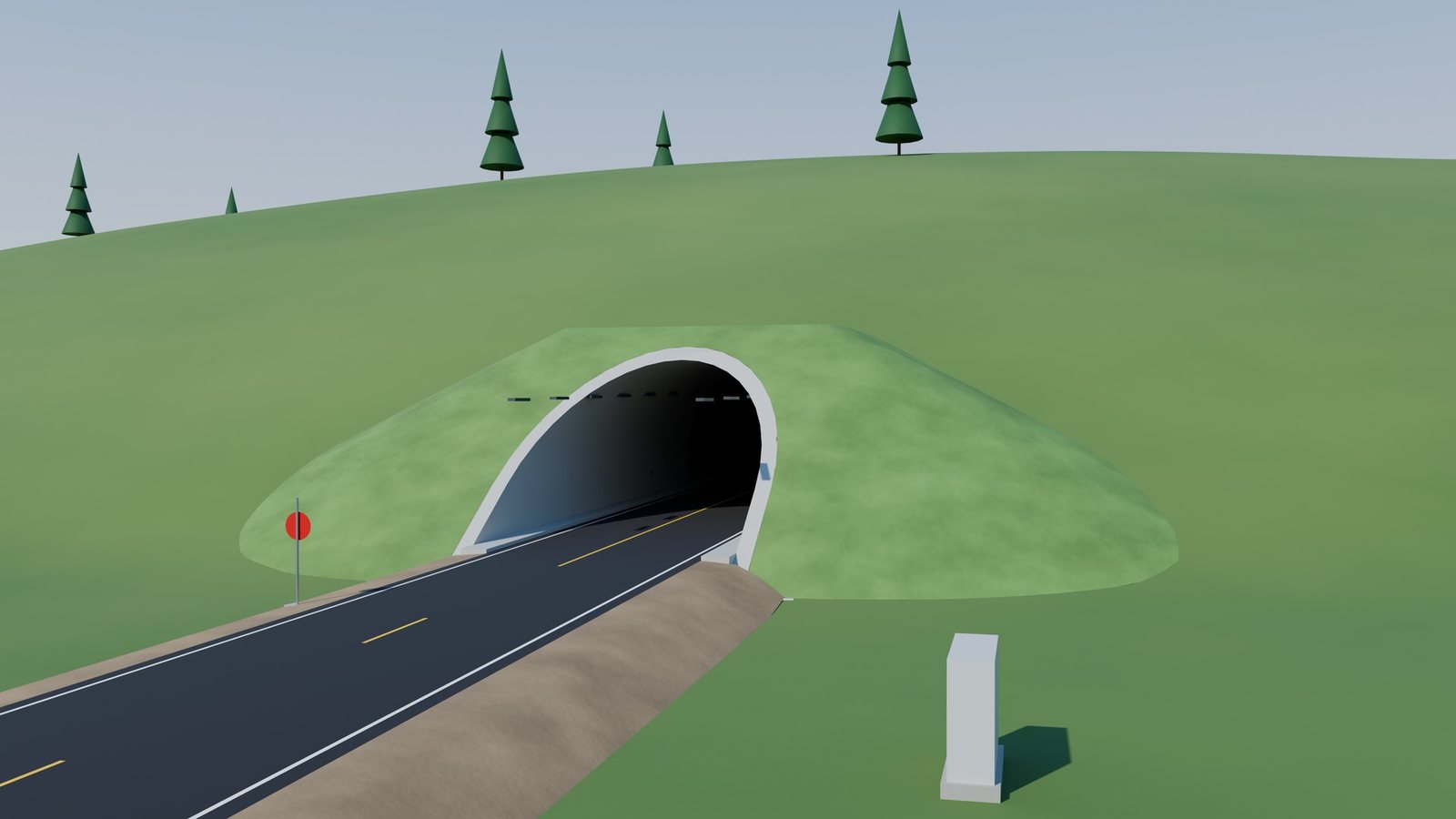 Tunnel portal in the IFC 4.3 corridor