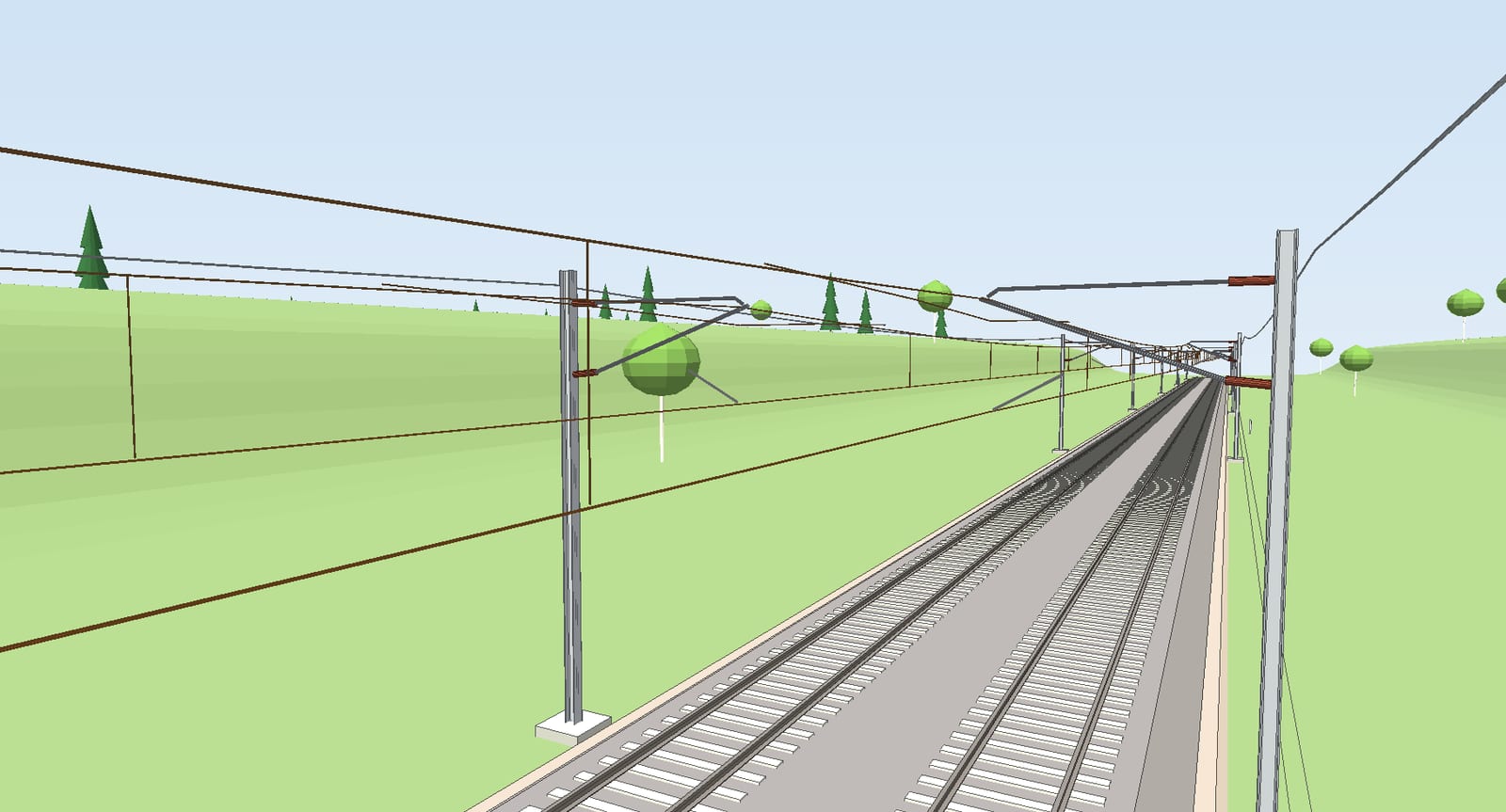 Railway track and overhead line, new in IFC 4.3